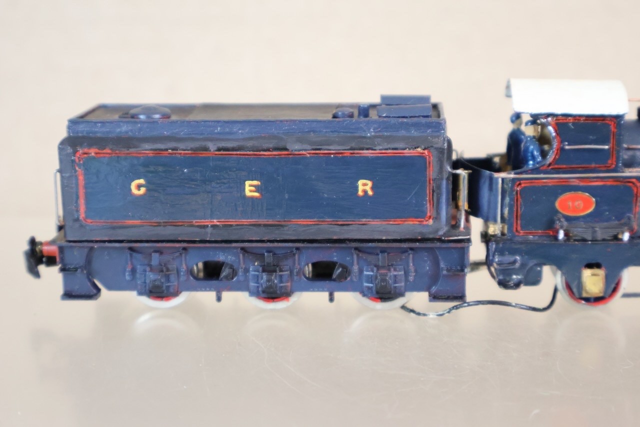 HORNBY KIT BUILT GREAT EASTERN RAILWAY GER 4-2-2 CLASS P43 LOCOMOTIVE 10 op