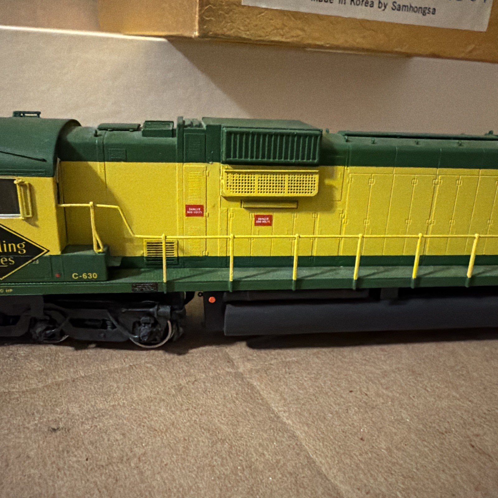 ORIENTAL LIMITED HO Brass ALCO C-630 3000HP Reading Lines #5304