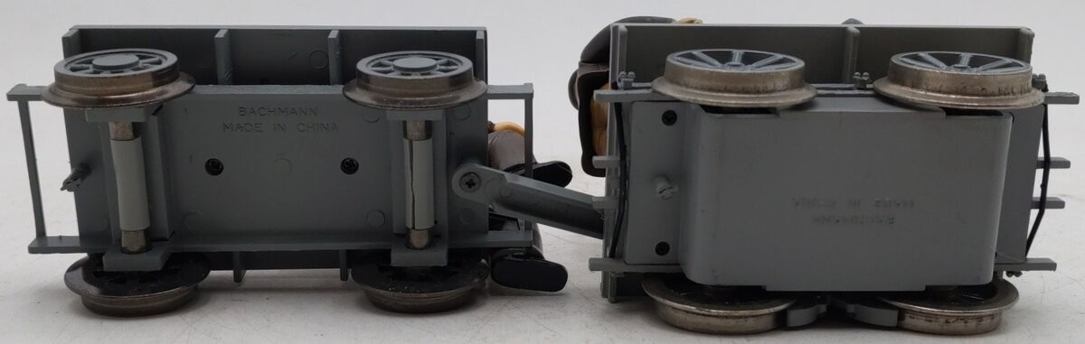 Bachmann 96201 G Motorized Handcar with Trailer EX