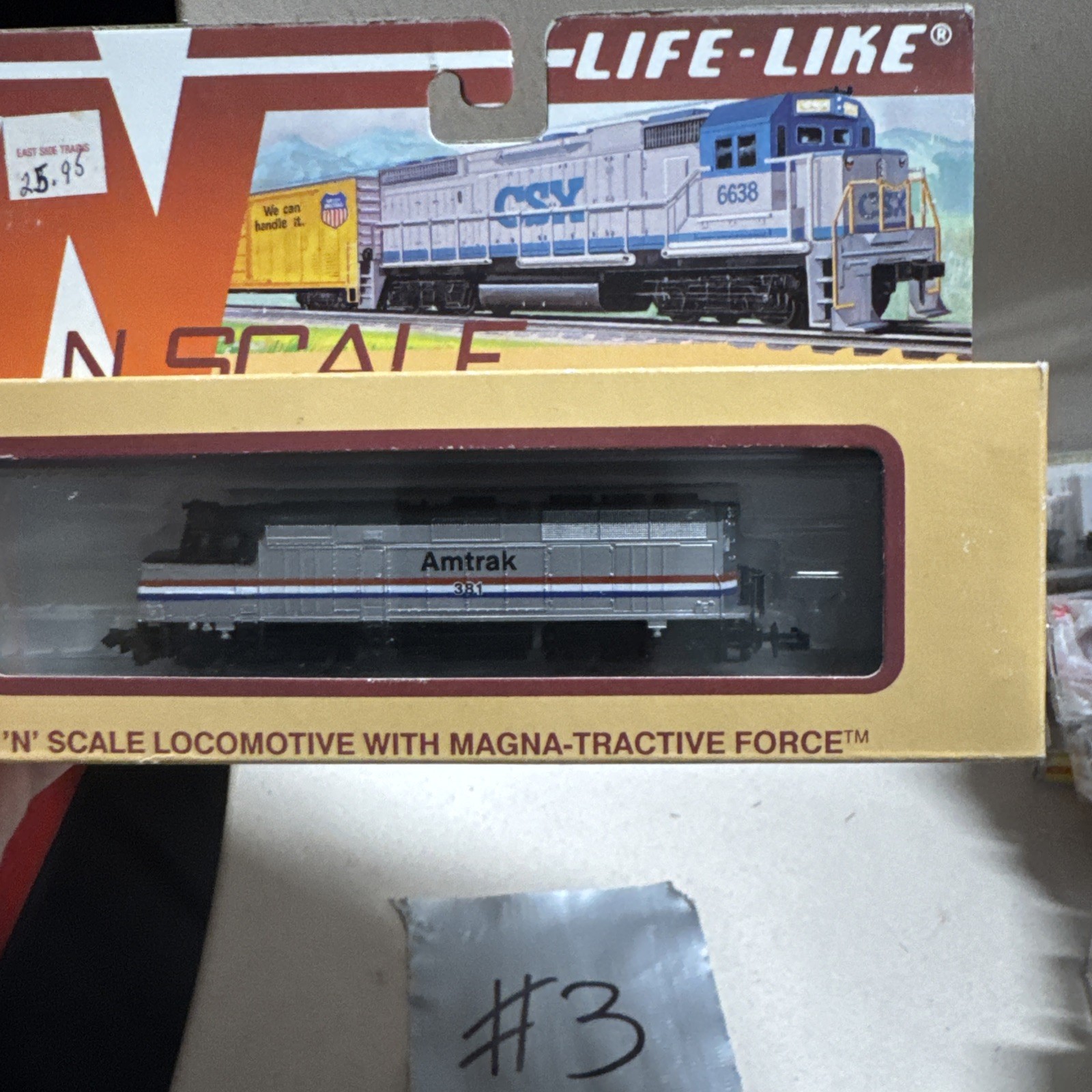N Scale Amtrak N F40 Locomotive Life Like Trains 7641 Loco AMT All Wheel Drive