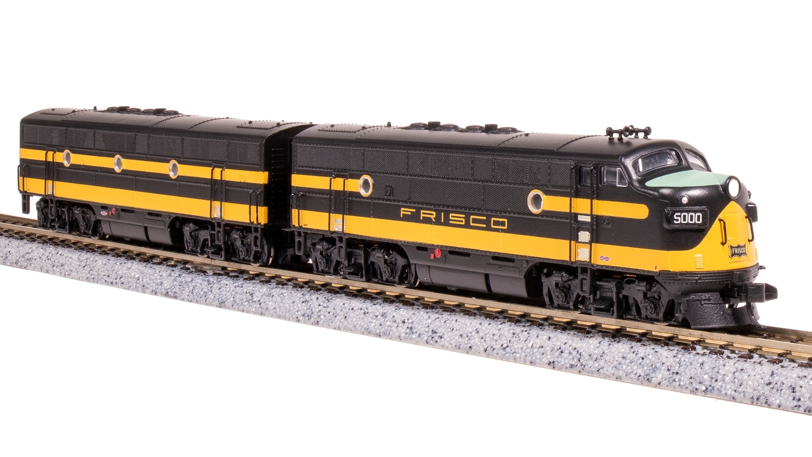 Broadway Limited N EMD F3A+B Frisco SLSF #5000, 5100 DCC/SND LED 7721