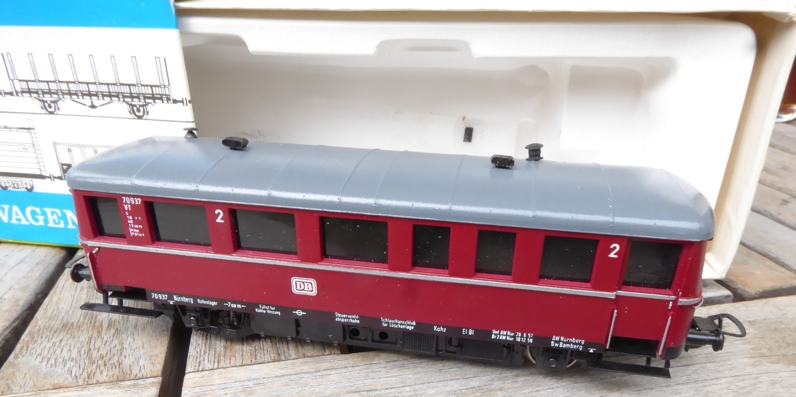Piko H0 Diesel Train VT 70 DB Epoche III Analog DC Rot BW Bamberg