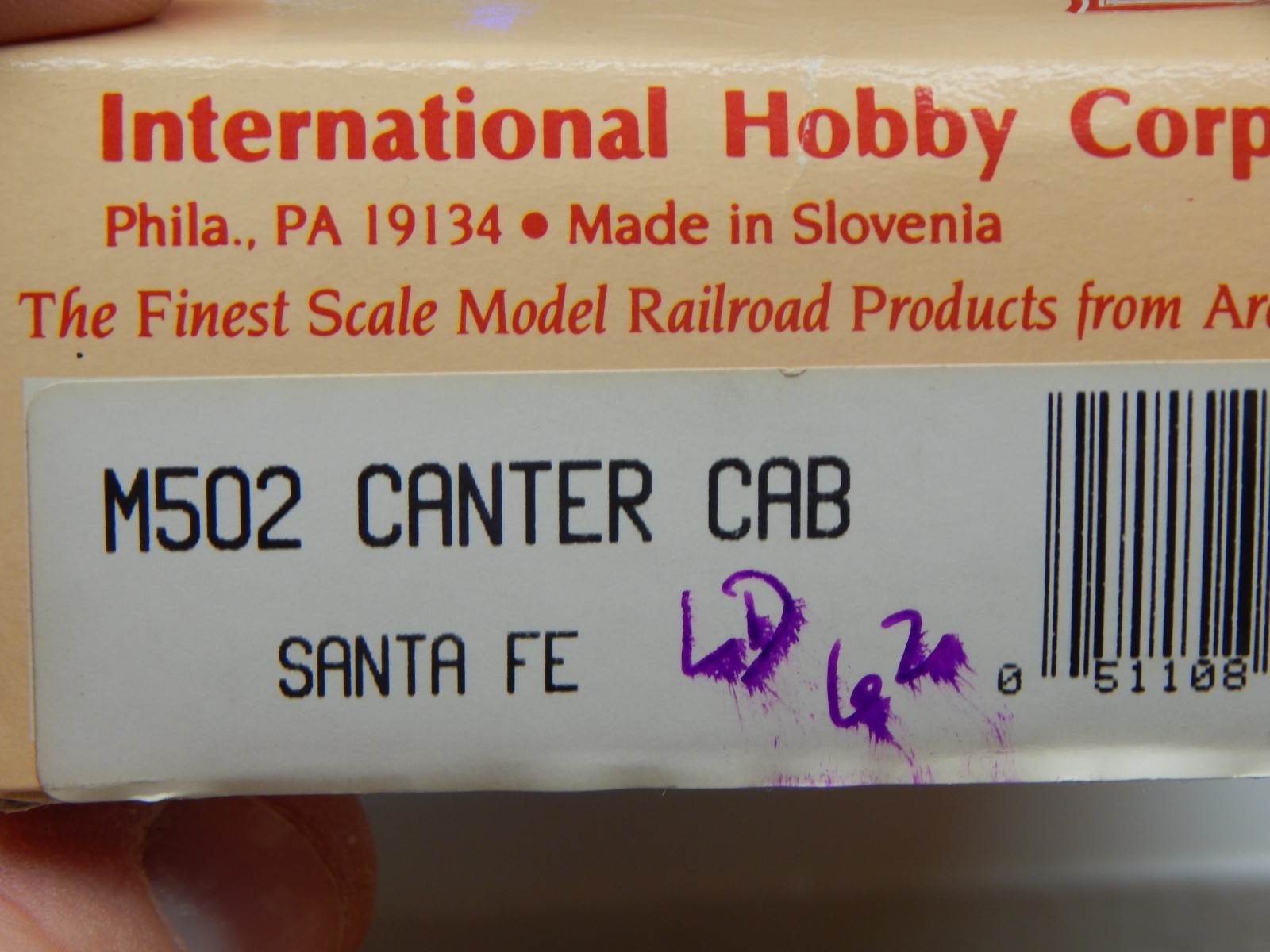 IHC M502 SANTA FE CANTER CAB SWITCHER DIESEL LOCO USED BOX RUNS HO GAUGE LQQK