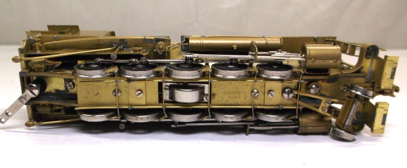 HO Sunset Models brass SP D-1 2-10-0 steam engine in original box (lot BB443)