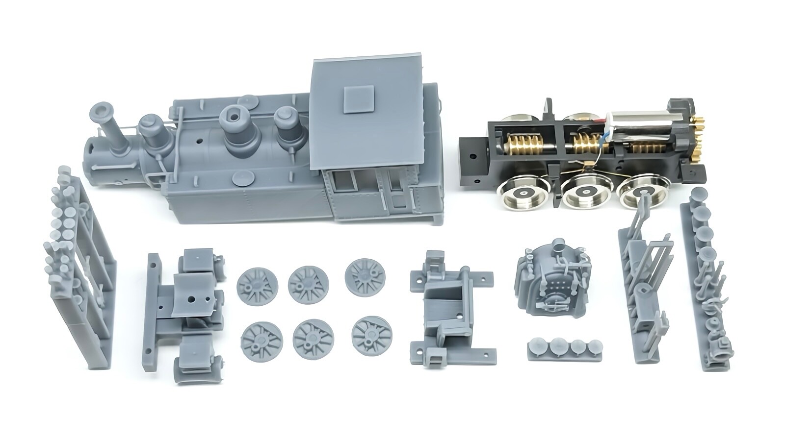 HO TMW 0-6-0 Baldwin Steam Locomotive Meiji Mura #9 Kit NIB H0 Scale BLW Engine