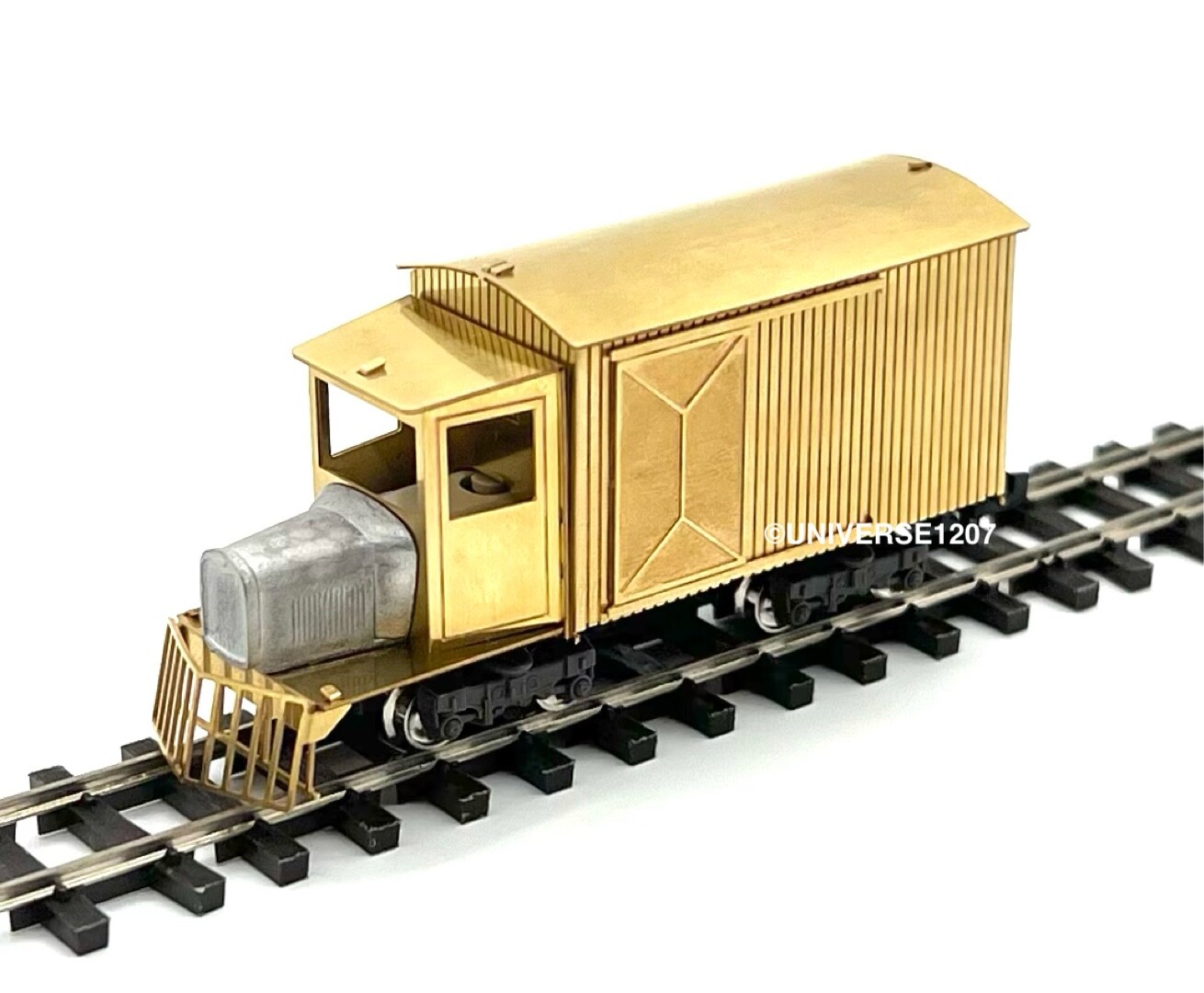 HOn30/HOe/HOn2-1/2 Aru-Model Narrow Gauge Box Rail Truck RTR H0e Brass Railcar