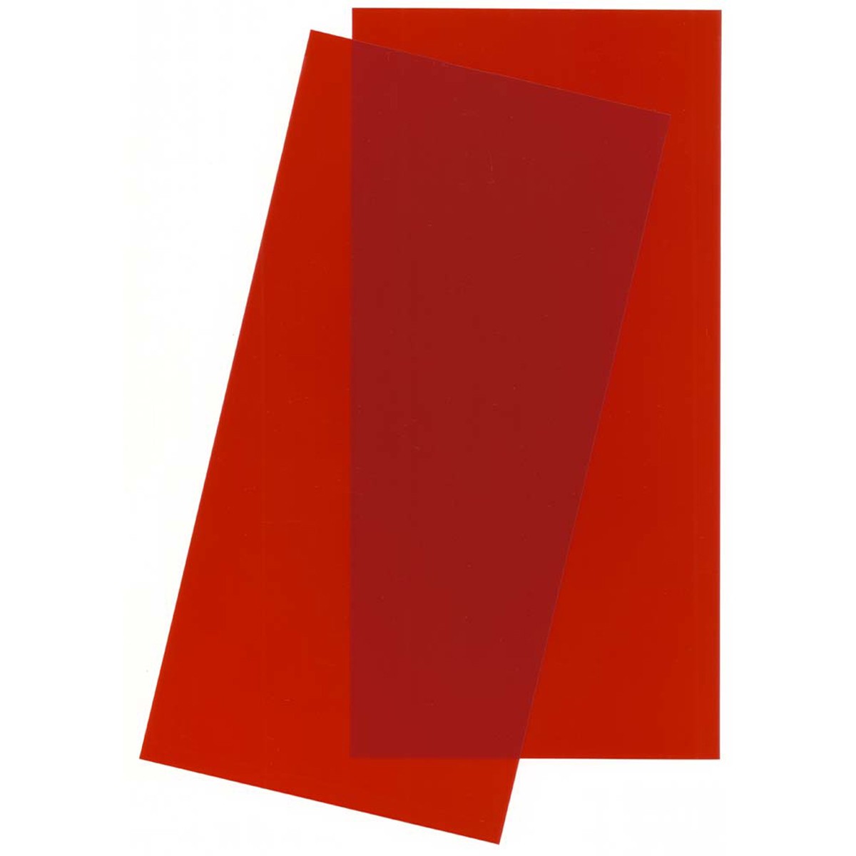 Evergreen Scale Models Red Transparent Sheet 6X12X.010 2 pc EVG9901 Plastic