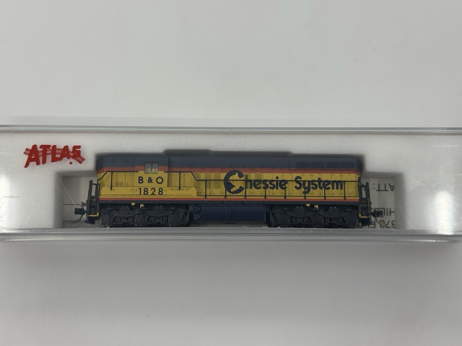 N Scale Atlas 4515 Chessie System EMD SD7 Powered Diesel Locomotive B&O #1828