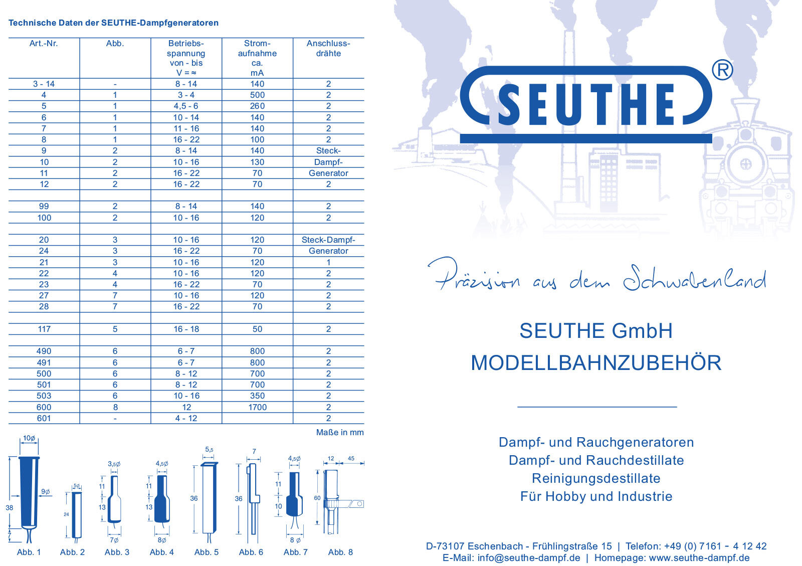 Seuthe Smoke Unit Steam Generator Kits- Quick Order – Retail Packaging