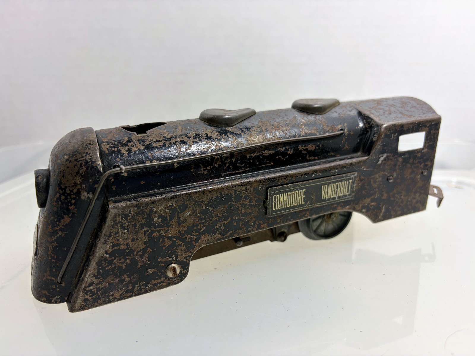 Vintage Marx Commodore Vanderbilt Electric Locomotive Streamlined Tin Engine