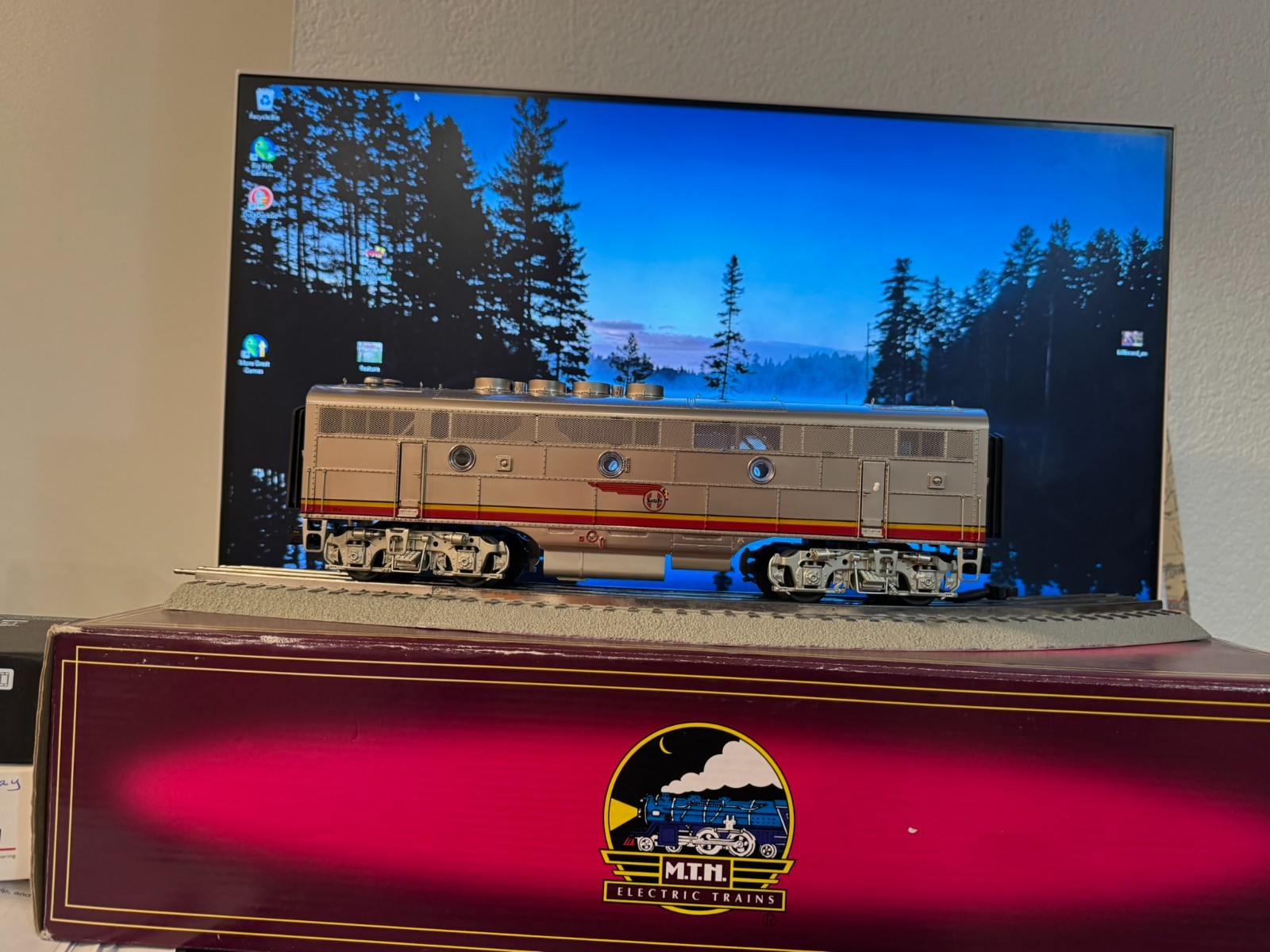 MTH MT-2151B SANTA FE F-3 B-UNIT DIESEL non powered