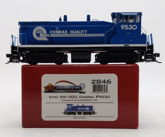 Broadway Limited 2846 HO Conrail EMD SW1500 with Sound& DCC Paragon2™ #9530 EX