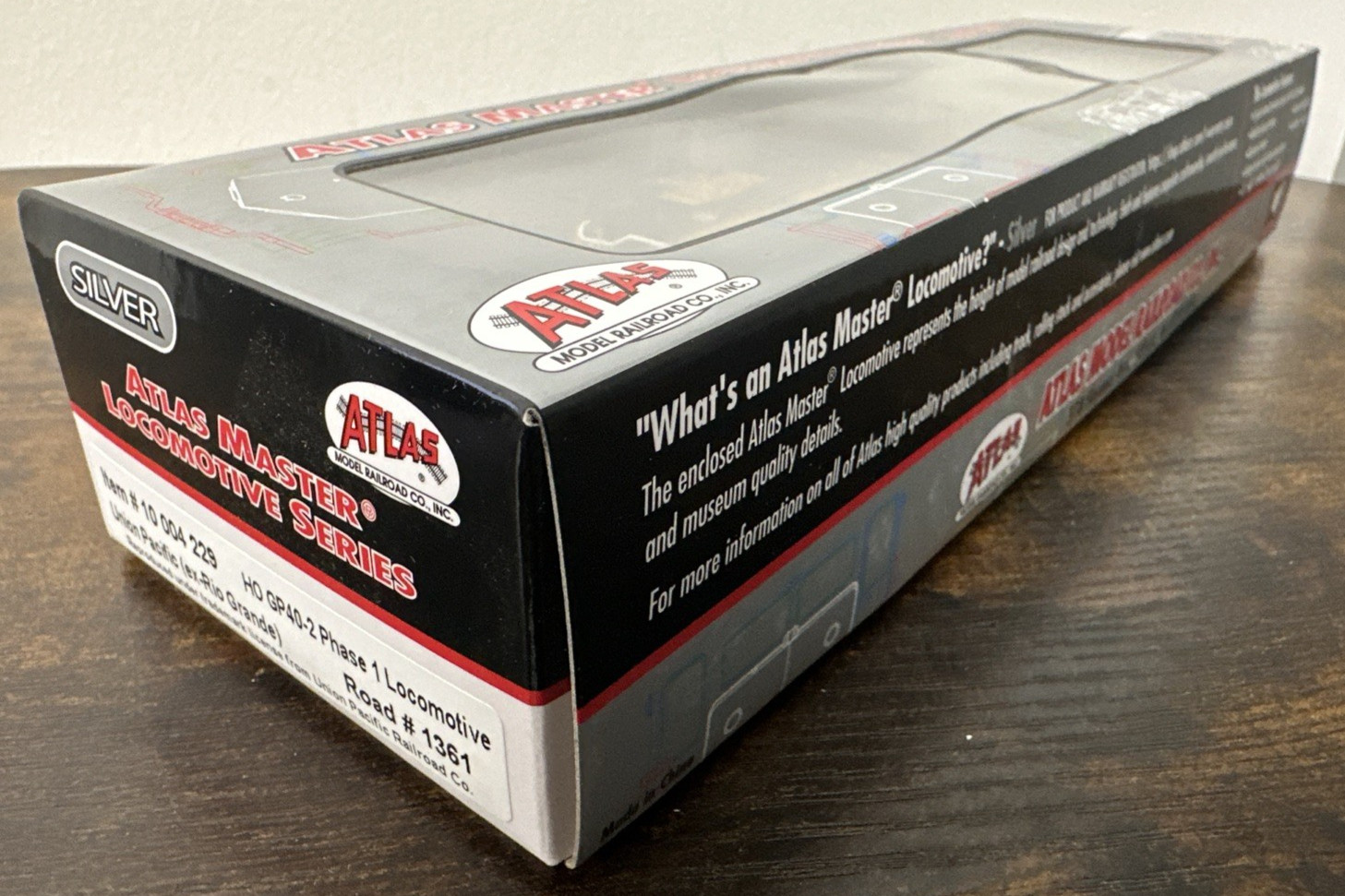 Atlas Silver Series HO 10004229 GP40-2 PH 1 D&RGW patched UP #1361 DCC Ready NOS