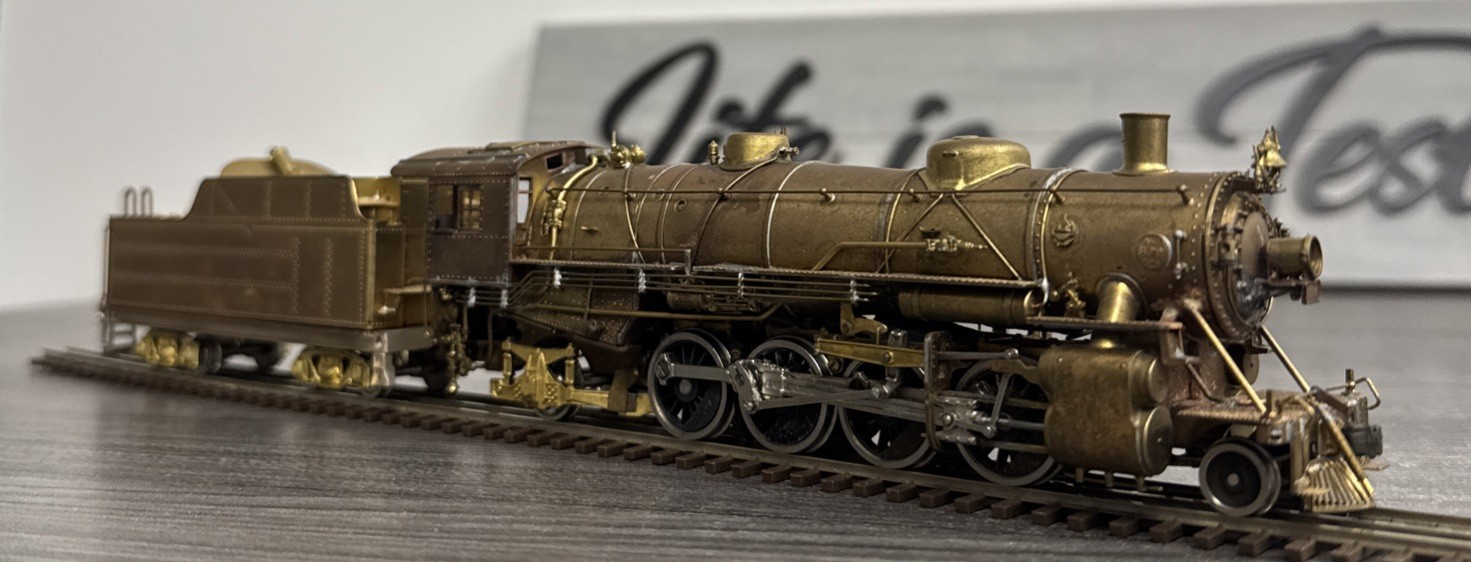 Pacific Fast Mail HO Brass Mikado USRA 2-8-2 Light – Unpainted & Tested!