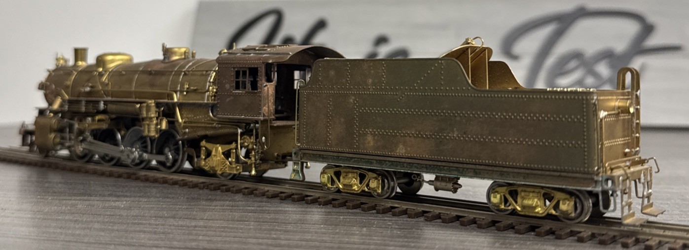 Pacific Fast Mail HO Brass Mikado USRA 2-8-2 Light – Unpainted & Tested!