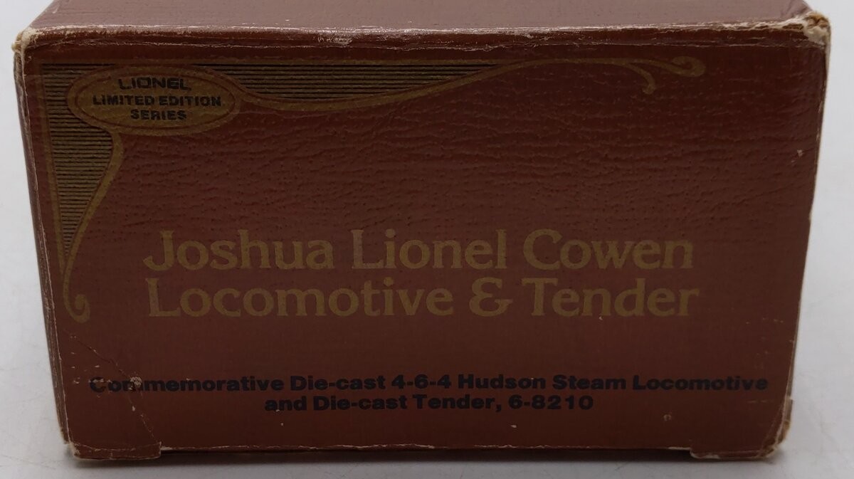 Lionel 6-8210 O Gauge Joshua Lionel Cowen 4-6-4 Hudson Steam Loco & Tender #8210