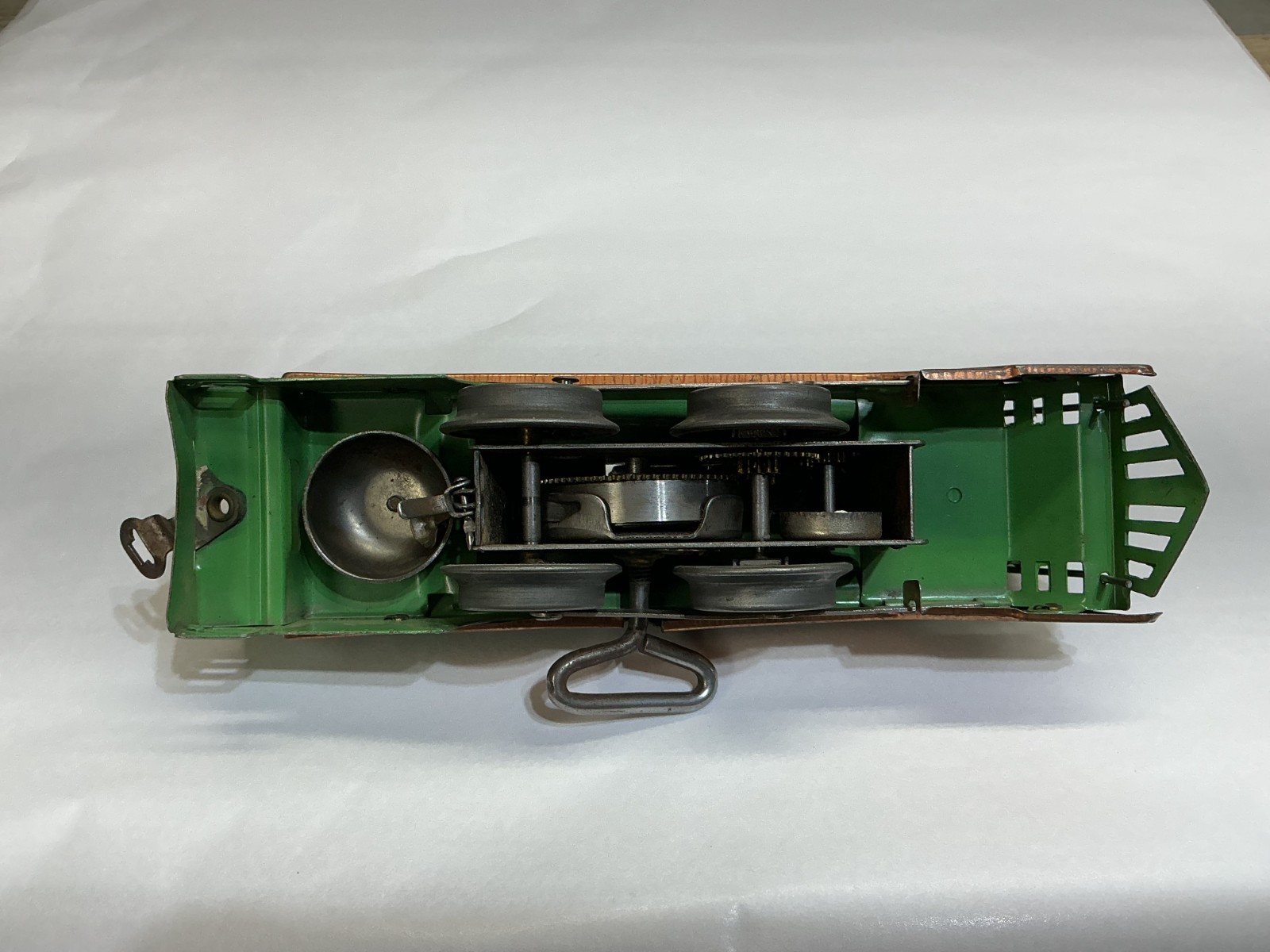 Hafner Trains Tin Wind Up Locomotive & Tender 3 Car Freight Set w/ Box