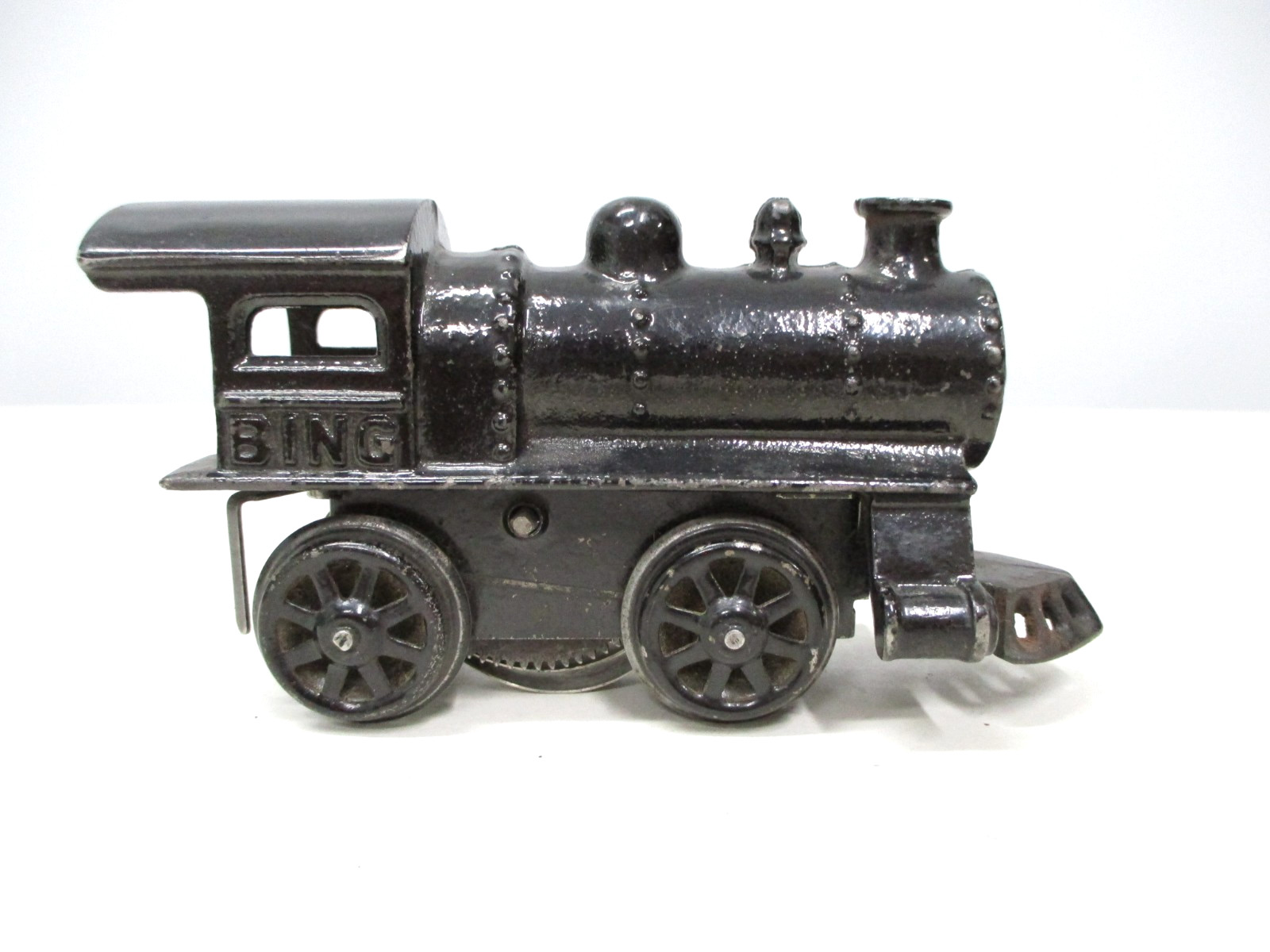 Bing Cast Iron Loco Windup Black with Key Prewar Germany O gauge X8455