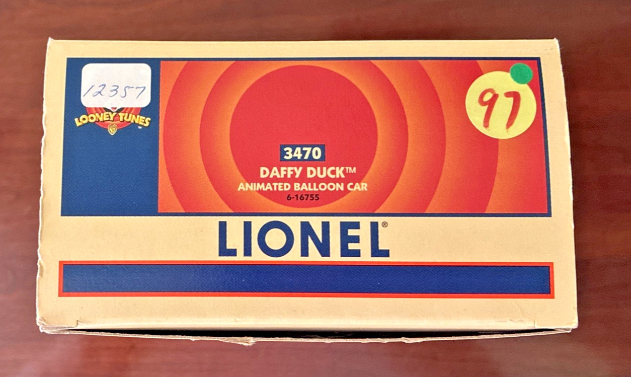 NEW Vintage 1997 LIONEL 3470 Looney Tunes DAFFY DUCK Animated Ballon Car Train