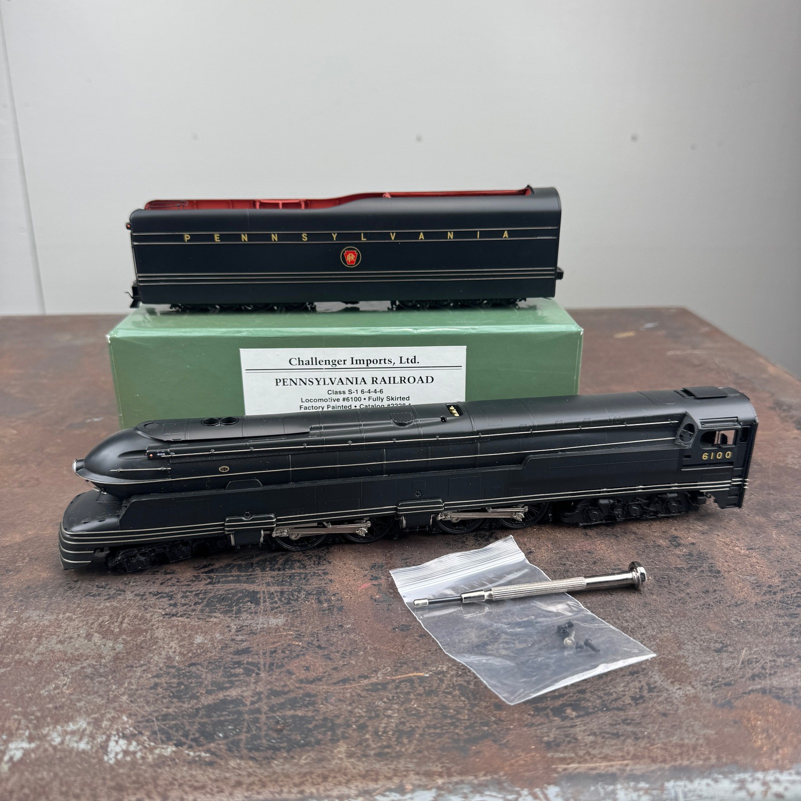 Challenger Imports #2228.1 Pennsylvania S-1 6-4-4-6 Steam Loco & Tender #6100