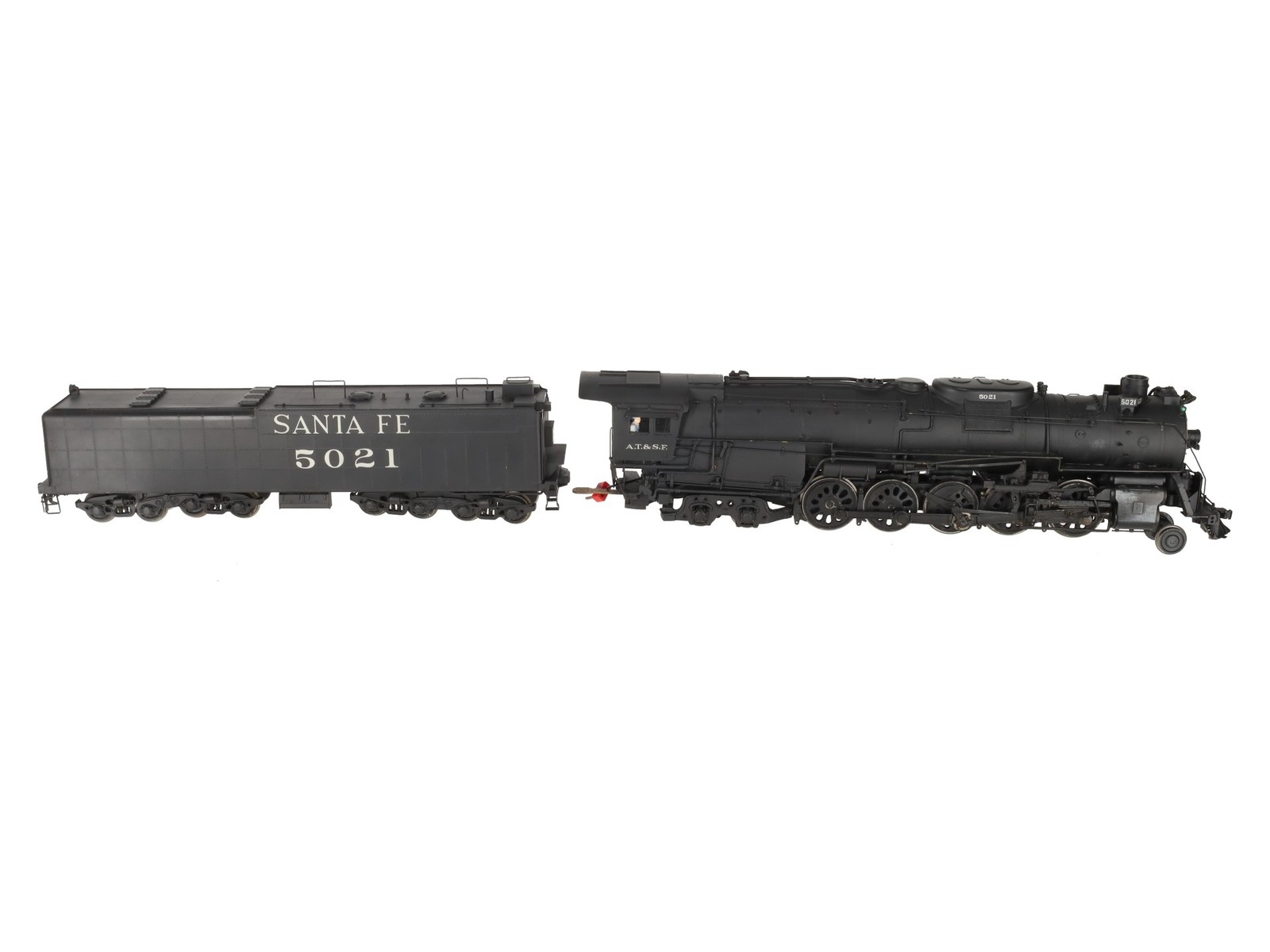 US Hobbies O Brass Santa Fe 2-10-4 Steam Engine & Tender #5021 w/ DCC (2-Rail)