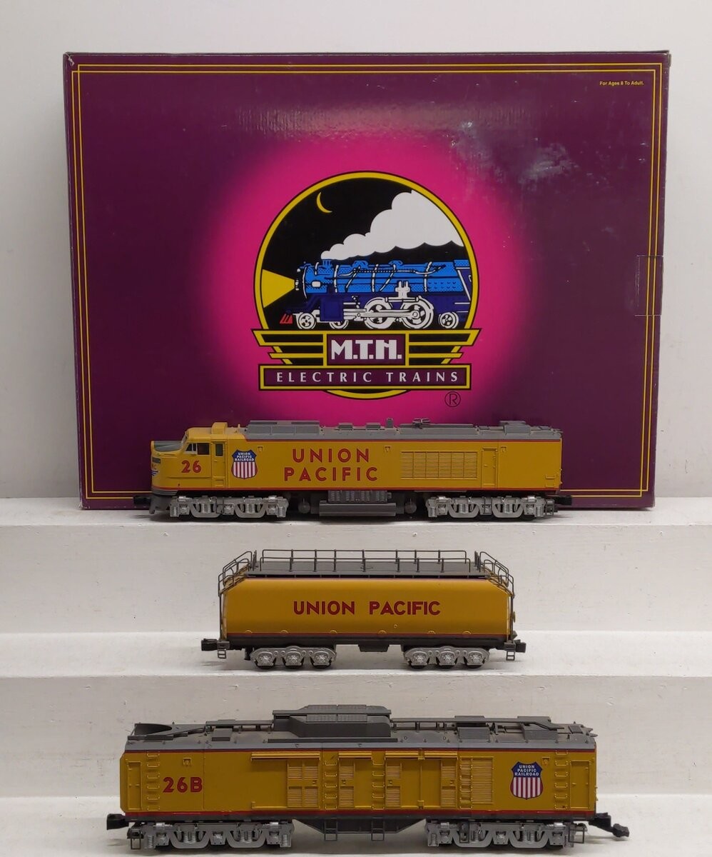 MTH 20-2615-1 O Gauge UP Gas Turbine Diesel Engine Set w/PS 2.0 #26/26B/26 EX