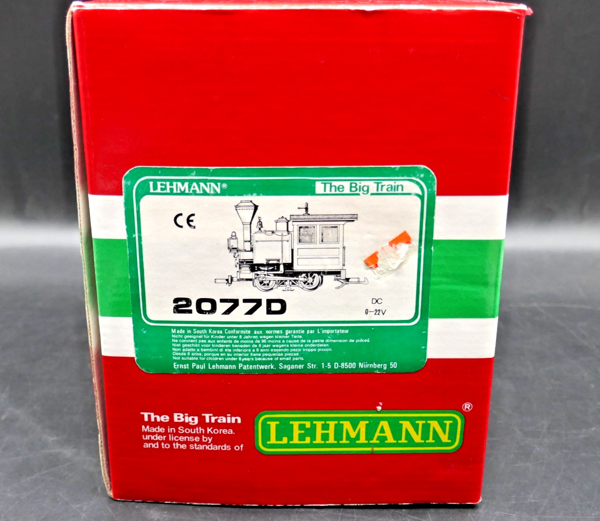 G Lehmann LGB #2077D Tank Steam Locomotive “Daisy” Cedar Springs – Working w/Box
